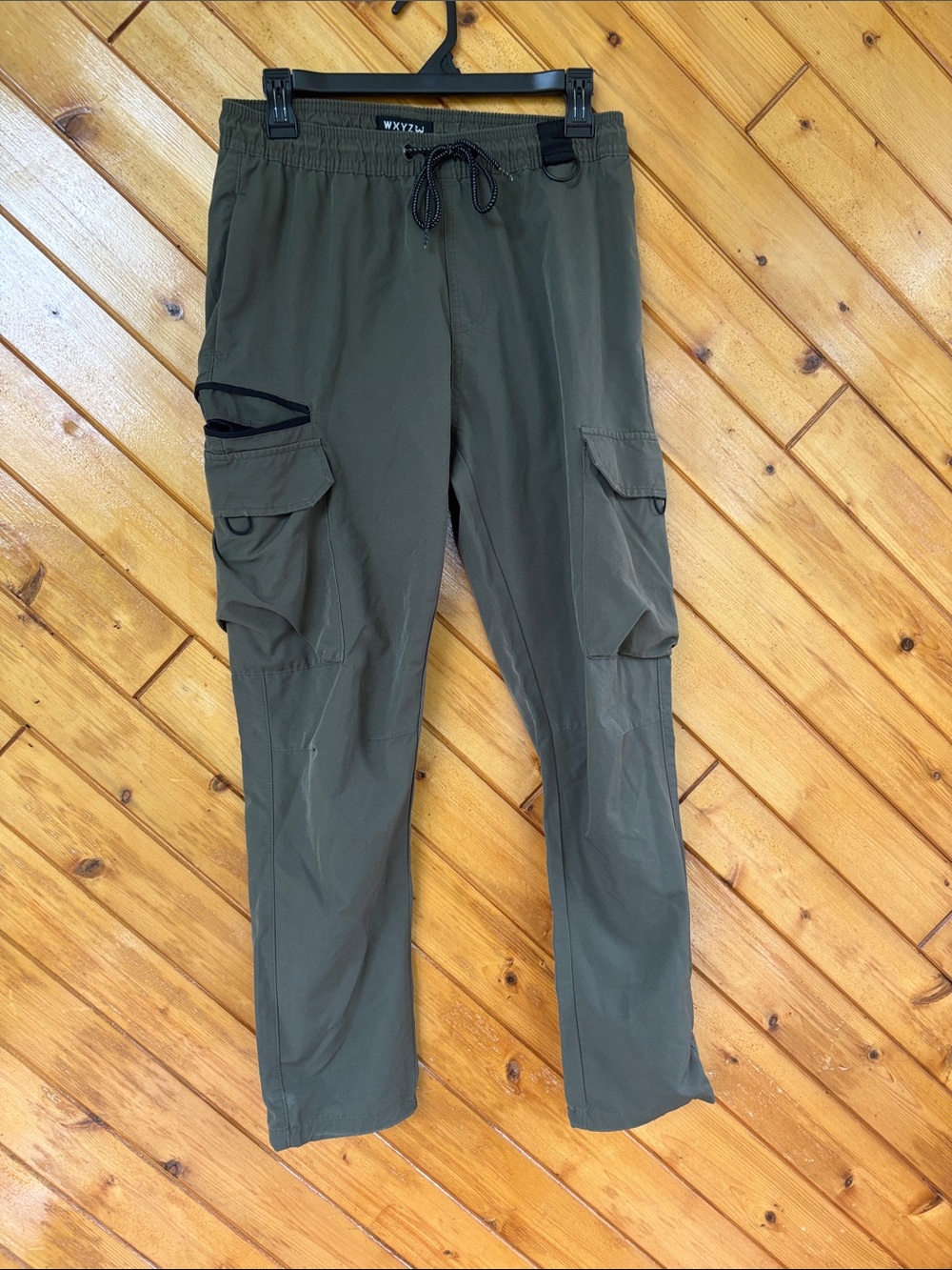 Olive Cargo Jogger Pants for Men